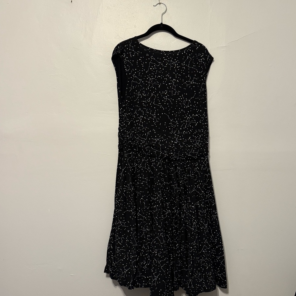 Effie’s Heart Constellation print black tank dress - Picture 2 of 4